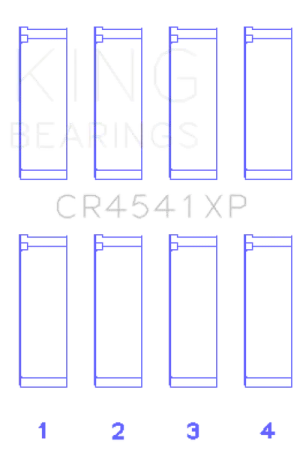 King Engine Bearings Honda F23 Performance Rod Bearing Set - Size STD Hassle-Free Returns