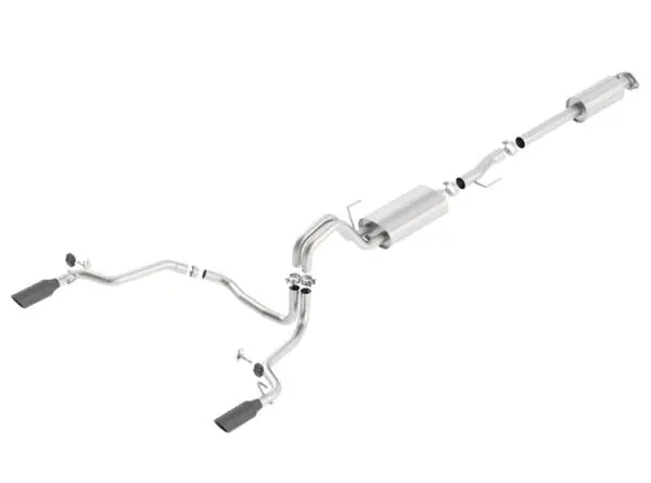 Warranty Included Borla 15-17 F-150 2.7/3.5L V6 EcoBoost / 5.0L V8 Black Chrome Cat-Back Touring Exhaust
