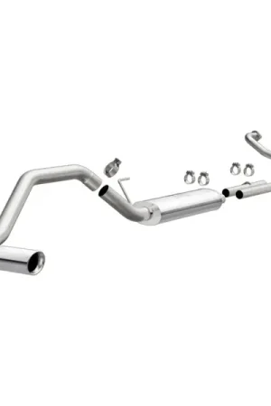 Certified MagnaFlow CatBack 07-15 Nissan Titan V8 LGAS/LFLEX Single MF Polished Stainless Exhaust