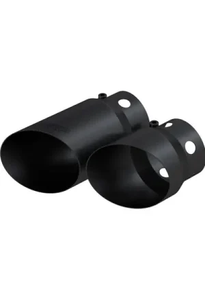 MBRP 2008+ Ford F250/350/450 6.4 L 4 inlet 5 Tip Cover Set - 6.75in and 9.75in Length - Black Free Returns