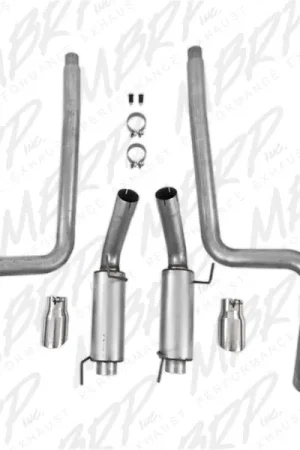 MBRP 05-09 Ford Mustang GT 4.6L Dual Split Rear Race Version AL/ 3in Cat Back Exhaust System Get Yours