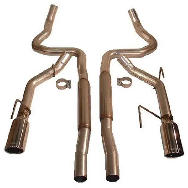 Direct From Factory Roush 2005-2009 Ford Mustang GT/GT500 Enhanced Sound Dual Cat-Back Exhaust Kit