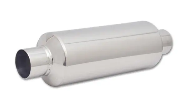 Grab Now Vibrant SS Resonator (Standard Design) 2.5in inlet/outlet x 18in long w/ 5in OD resonator body