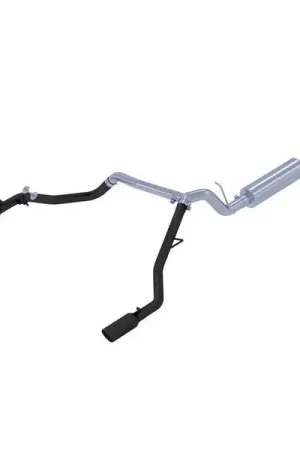 Editor’s Pick MBRP 19-20 Ford Ranger 2.3L 3in Dual Split Rear Outlet 4in OD Tips Black Coated Cat Back Exhaust