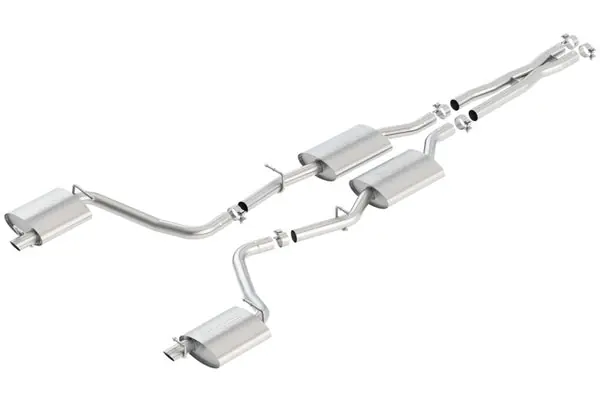 Budget Borla 2015 Dodge Challenger 3.6L V6 S-TYPE Catback Exhaust No Tips Factory Valance