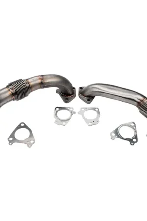 Brand New Wehrli 01-04 Chevrolet 6.6L Duramax LB7 2in Stainless Up Pipe Kit w/Gaskets - Single Turbo