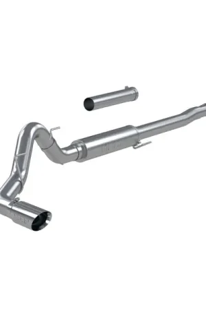 MBRP 2021+ Ford F150 2.7L/3.5L/5.0L 4in T304 Stainless Steel Cat-Back - RACE VERSION Modern