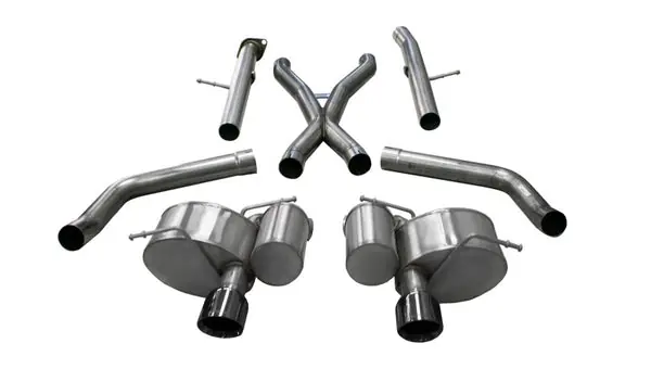 Viral Corsa 2012-21 Jeep Grand Cherokee SRT 2.75in Dual Rear Xtreme Cat-Back Exhaust - Black PVD TipFinish