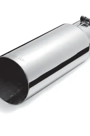 Gibson Round Single Wall Straight-Cut Tip - 3.5in OD/3in Inlet/12in Length - Stainless One Day Deal
