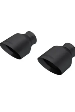 MBRP 15-23 Dodge Charger 5.7L/6.2L/6.4L T304 3in ID / 5in OD Out / 8in Length Angle Cut Black Tip New Arrival