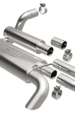 MagnaFlow 18-23 Jeep Wrangler JL 2.0L/3.6L Overland Series Axle-Back Exhaust Best Seller