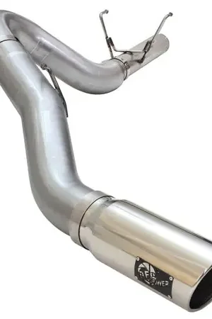 New Arrival aFe MACHForce XP Exhaust Large Bore 5in DPF-Back Alu. 13-15 Dodge Trucks L6-6.7L (td) *Polish Tip