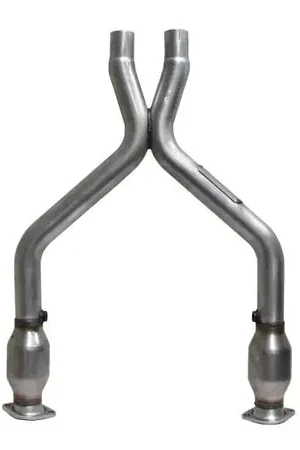 BBK 11-14 Mustang 3.7 V6 Short Mid X Pipe With Catalytic Converters 2-1/2 For BBK Long Tube Headers Cheap