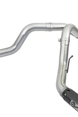 Save Now aFe ATLAS 4in DPF-Back Alum Steel Exhaust System w/Black Tip 2017 Ford Diesel Trucks V8-6.7L (td)