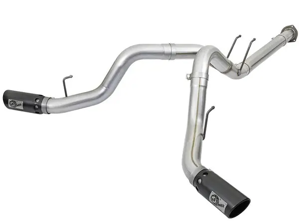 Save Now aFe ATLAS 4in DPF-Back Alum Steel Exhaust System w/Black Tip 2017 Ford Diesel Trucks V8-6.7L (td)