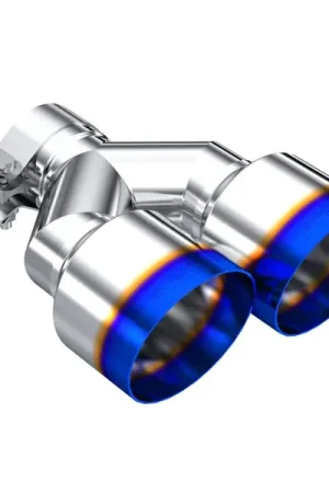 Super Sale MBRP Burnt End Tip 2.5 ID Dual 4 OD Out 9.5 length Single wall 304 Stainless Steel Driver Side