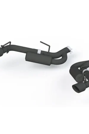 Price Cut MBRP 16-19 Chevrolet Camaro 2.5in Black Coated Non NPP Axle Back Exhaust System - 4in Dual Wall Tips