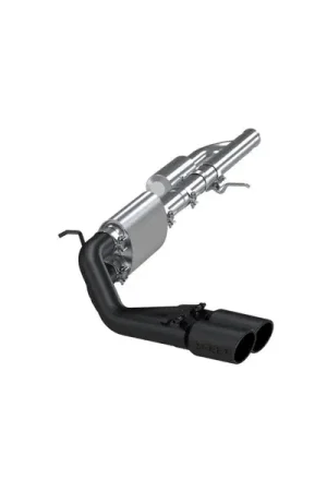 MBRP 09+ Chevrolet Silverado 1500 3in Cat Back Pre-Axle Dual Outlet w/ 4in Tip - Black Limited Offer