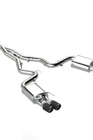 MBRP 18-22 Ford Mustang 2.3L Ecoboost 3in Cat-Back Exhaust w/ Quad Carbon Fiber SS Tips - T304 Exclusive