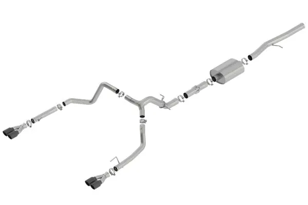 Markdown Borla 19 Chevrolet Silverado/GMC Sierra 1500 6.2L SS ATAK Catback Exhaust - Black Chrome Tips