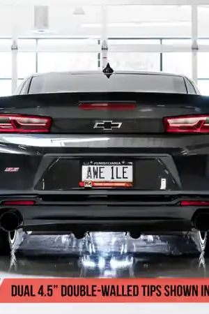 AWE Tuning 16-19 Chevrolet Camaro SS Axle-back Exhaust - Track Edition (Diamond Black Tips) Must Have