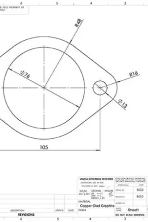 Bargain Turbo XS 2-Bolt High Temperature Exhaust Gasket 76mm/3in ID (Single)