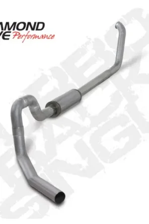 Get Yours Diamond Eye KIT 4in Turbo Back Single AL: 00-03 FORD 7.3L F550 ROLLOVER