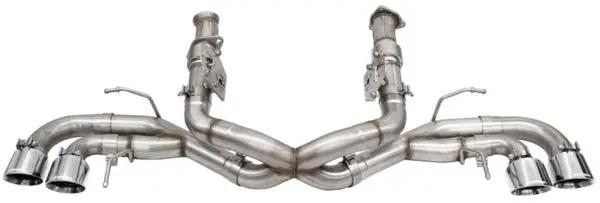Grab Now Corsa 2020-25 Corvette C8 3in Xtreme Cat-Back Exhaust 4.5in Pol Quad Tips - Deletes stock AFM Valve