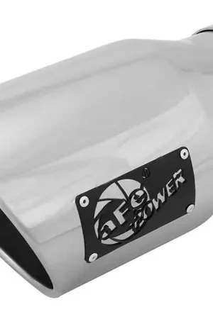 Clearance aFe Diesel Exhaust Tip Bolt On Black 5in Inlet x 7in Outlet x 12in - Right