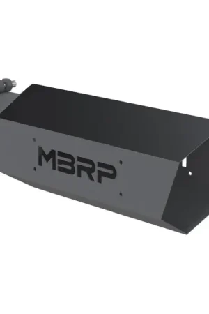 Top Pick MBRP Universal Hex Tip 4in Inlet 16in Length w/o Logo - Black Coated