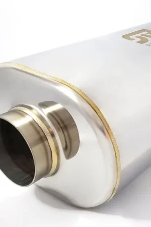 Stainless Bros 3.0in x 12.0in OAL SS304 Muffler - Polished Final Sale