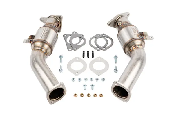 AMS Performance VR30DDTT Street Lower Downpipes w/GESI Catalytic Converter Best Price