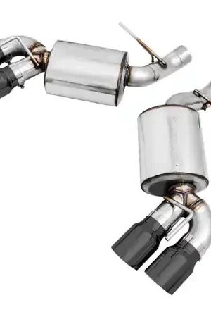 Genuine AWE Tuning 16-19 Chevrolet Camaro SS Axle-back Exhaust - Touring Edition (Quad Diamond Black Tips)