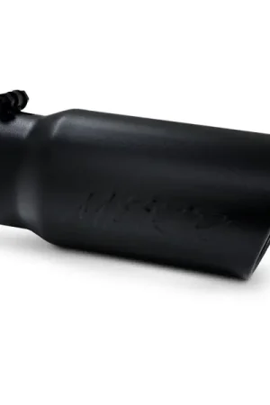 Affordable MBRP Universal Tip 5 O.D. Angled Rolled End 4 inlet 12 length - Black Finish