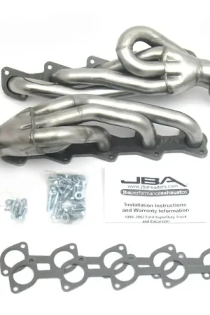 JBA 99-04 Ford Truck 6.8L 2V V10 w/o EGR 1-1/2in Primary Raw 409SS Cat4Ward Header Price Cut