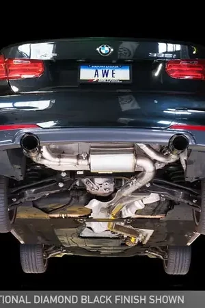 AWE Tuning BMW F3X 335i/435i Touring Edition Axle-Back Exhaust - Chrome Silver Tips (90mm) Super Sale