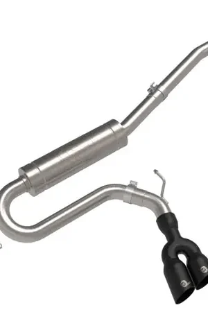 Worldwide Shipping aFe Rebel Series 2.5in 409 SS Cat-Back Exhaust w/ Black Tip 2022 Ford Maverick