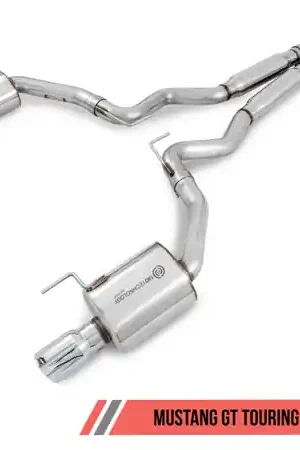AWE Tuning S550 Mustang GT Cat-back Exhaust - Touring Edition (Chrome Silver Tips) While Supplies Last