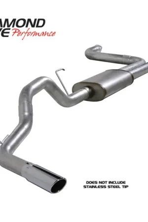 Direct From Manufacturer Diamond Eye KIT 3-1/2in Catback Single GAS AL NISSAN TITAN 5.6L 07-10