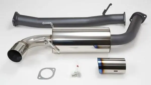Luxury HKS RX8 75mm Single Ti-Tip Hi Power Cat-back Exhaust (SUS304 NO COATING)