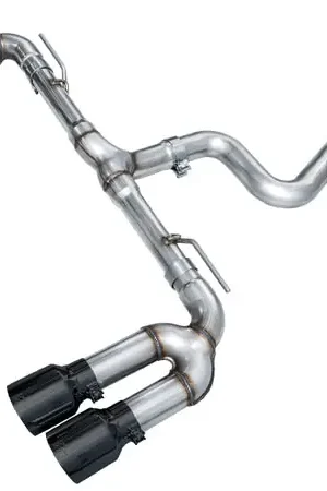 AWE 22-24 Audi 8Y S3 Track Edition Exhaust  - Diamond Black Tips Exclusive