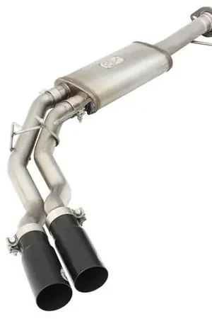 Handmade aFe Rebel Series Exhaust SS Front Side Exit CB w/ Black Tips 10-14 Ford F150 Ecoboost V8 6.2L