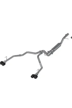 MBRP 2021+ Chevy Tahoe / GMC Yukon T304 SS 3in Cat-Back Dual Split Exhaust w/ Quad Carbon Fiber Tips Express Delivery