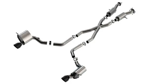 Borla 15-21 Jeep Grand Cherokee SRT 6.4L V8 AWD S-Type Cat-Back Exhaust System - Black Tips T-304SS Hot Picks