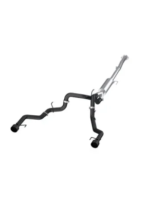 Direct From Factory MBRP 22-23 Ford F150 T304 5in OD Black Tip Dual Rear Exit 3in Black Coated Cat Back Exhaust