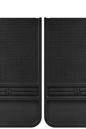 Luxury Husky Liners Universal 12in Wide Black Rubber Rear Mud Flaps w/o Weight