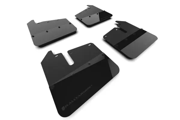 Rally Armor 20-26 GMC Sierra 2500/3500 HD Denali Black Mud Flap w/Metallic Black Logo Same Day Shipping