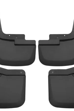 Grab Now Husky Liners 2015-2017 Ford F-150 w/ OE Fender Flares Front and Rear Mud Guards - Black