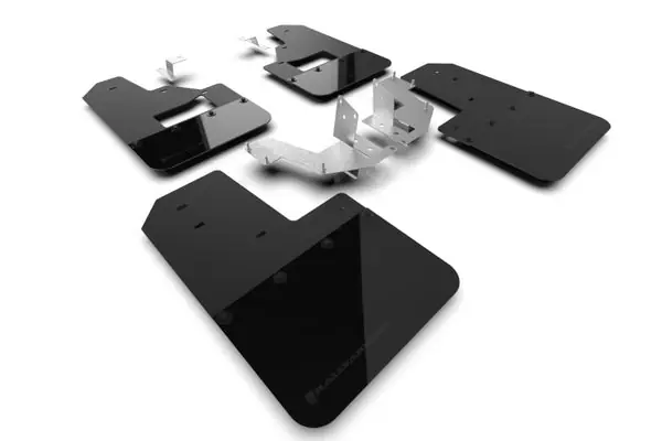 Rally Armor 21-25 Ford Bronco (Plstc Bmpr + RB - NO Rptr/Sprt) Blk Mud Flap w/Met. Blk Logo Mega Sale