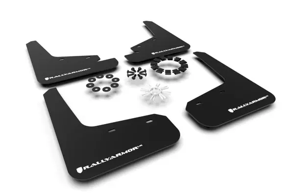 Rally Armor 20-26 Tesla Model Y, Juniper Y Black UR Mud Flap w/White Logo Top Pick